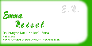 emma meisel business card